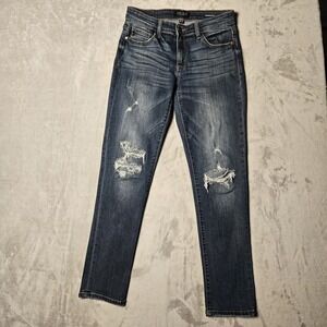 Judy Blue Women's 5/27 Boyfriend Fit Distressed Jeans